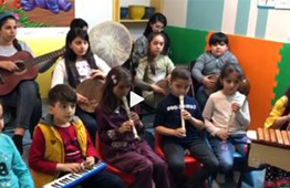 تمرینات گروه موسیقی کودک ‌آموزشگاه موسیقی موسيقي تهران